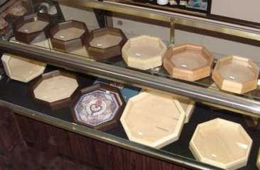sailor's valentine boxes made from various woods